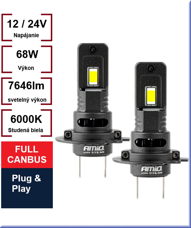 LED žárovky Série F25 PRO Full Canbus 12V 24V