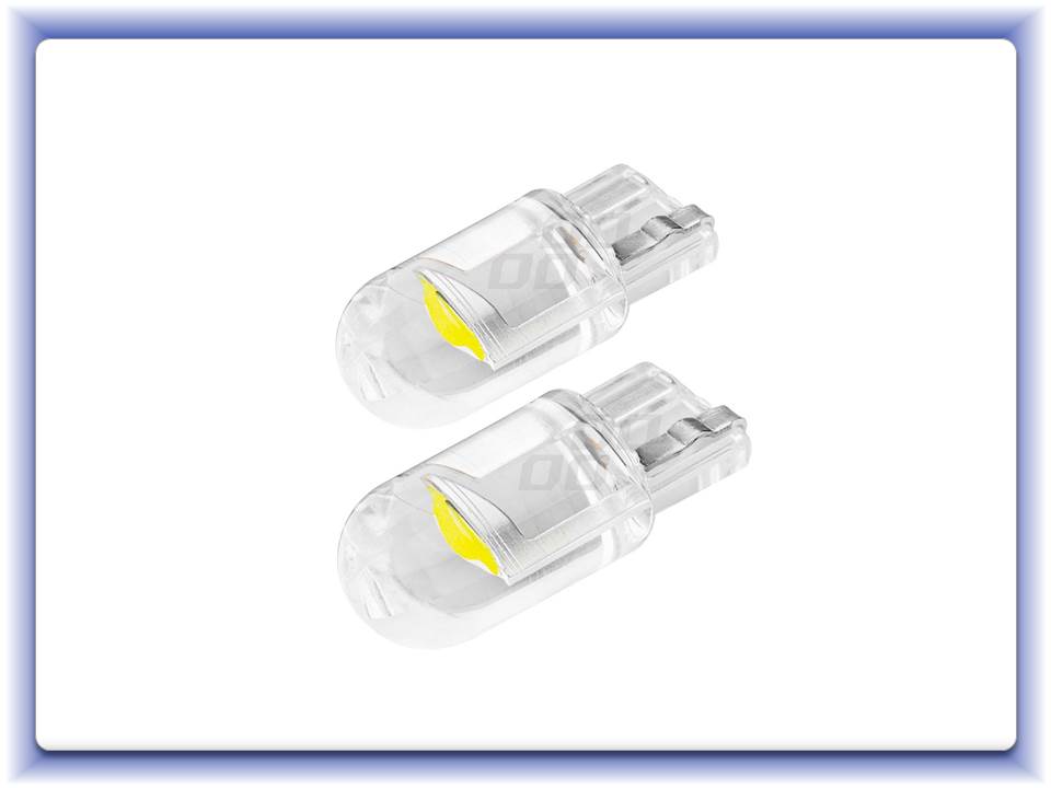 LED Standard T10 W5W COB HPC 12V číra biela