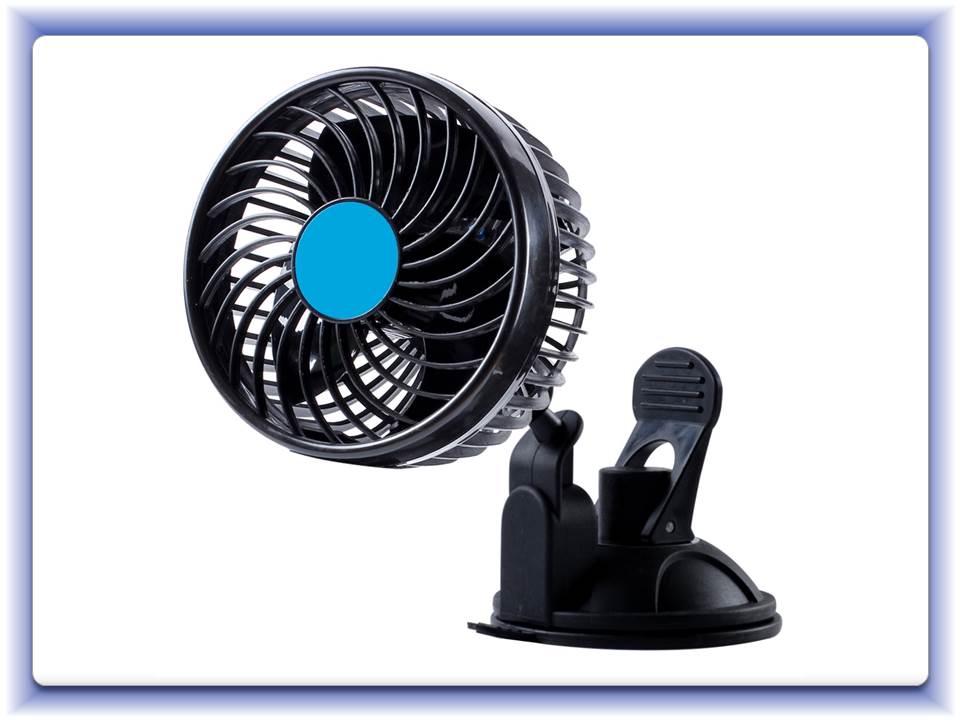 Ventilátor TURBO na přísavku 4,5" 24