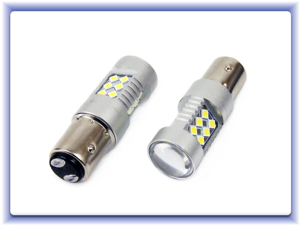 LED Canbus 3030 24SMD 1157 BAY15D P21/5W biela 12V/24V