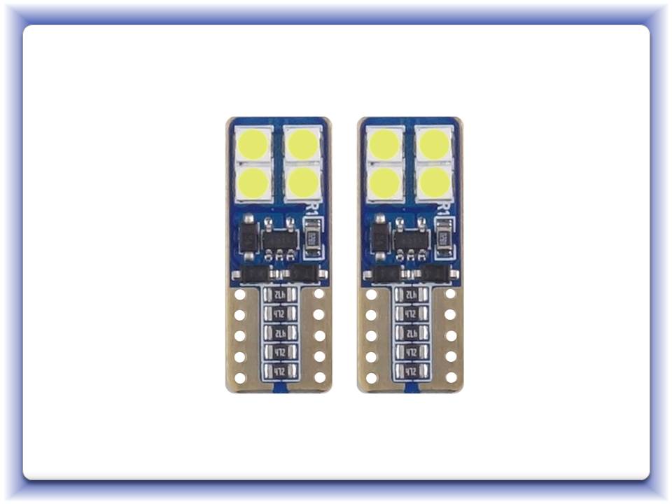 LED Canbus 8SMD 2835 T10e (W5W) 12V/24V