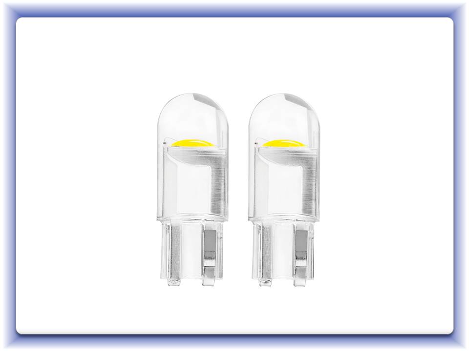 LED Standard T10 W5W COB HPC 12V číra biela