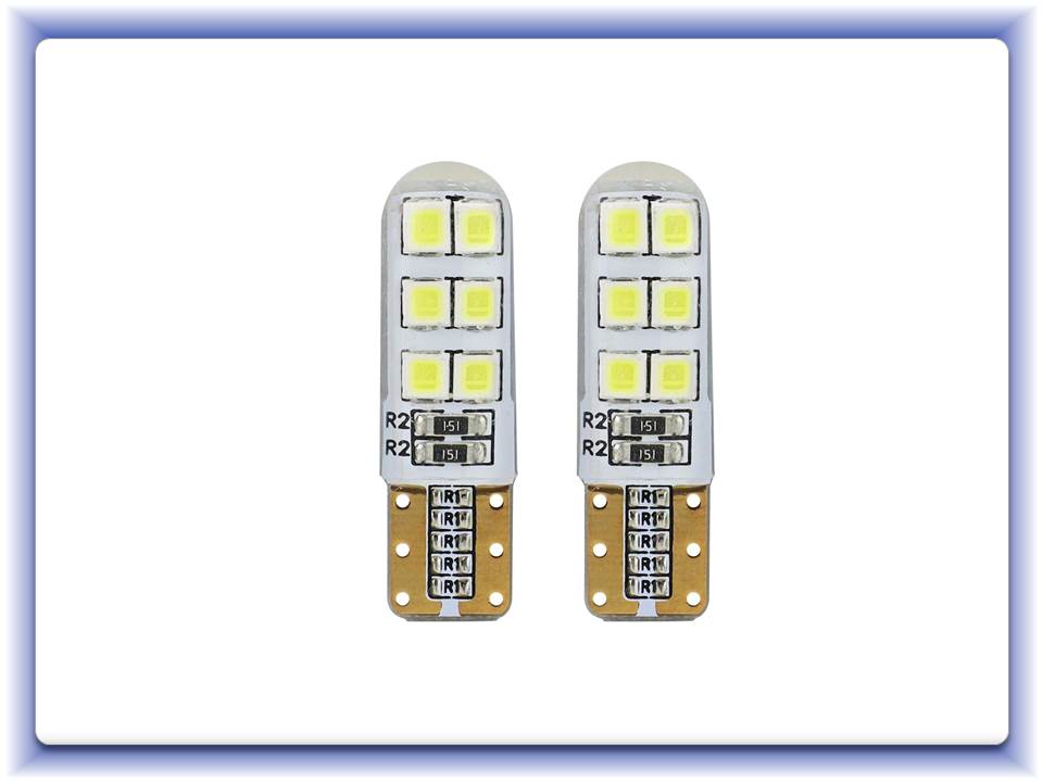 LED Standard T10 W5W 12xSMD 2835 12V Silikon