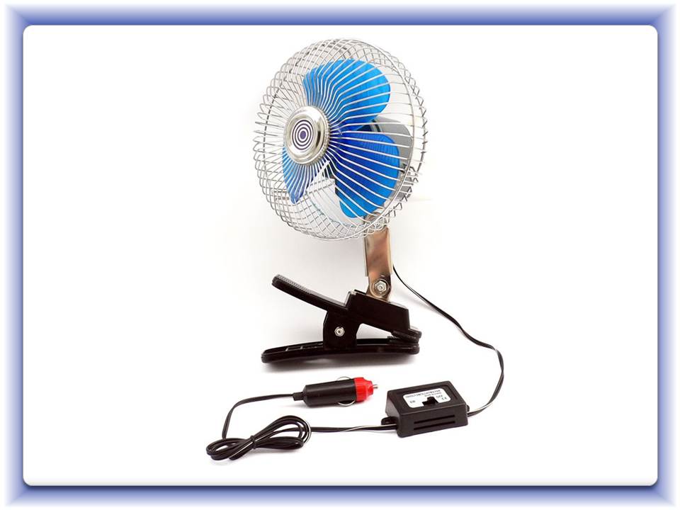 Ventilátor s klipom kovový 24V