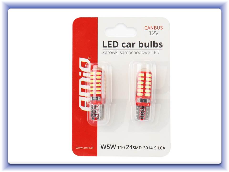 LED Canbus 24SMD 3014 T10e (W5W) SILCA White 12V