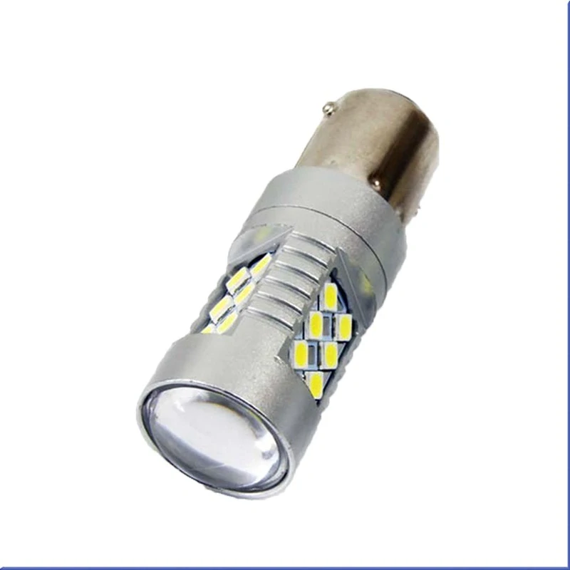 LED žárovka P21W 24 SMD (Bílá) CANBUS 12V/24V – Extra silné couvací světlo