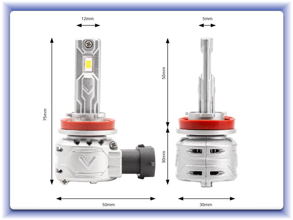 Led přestavbová sada X2 series H8, H9, H11 Canbus