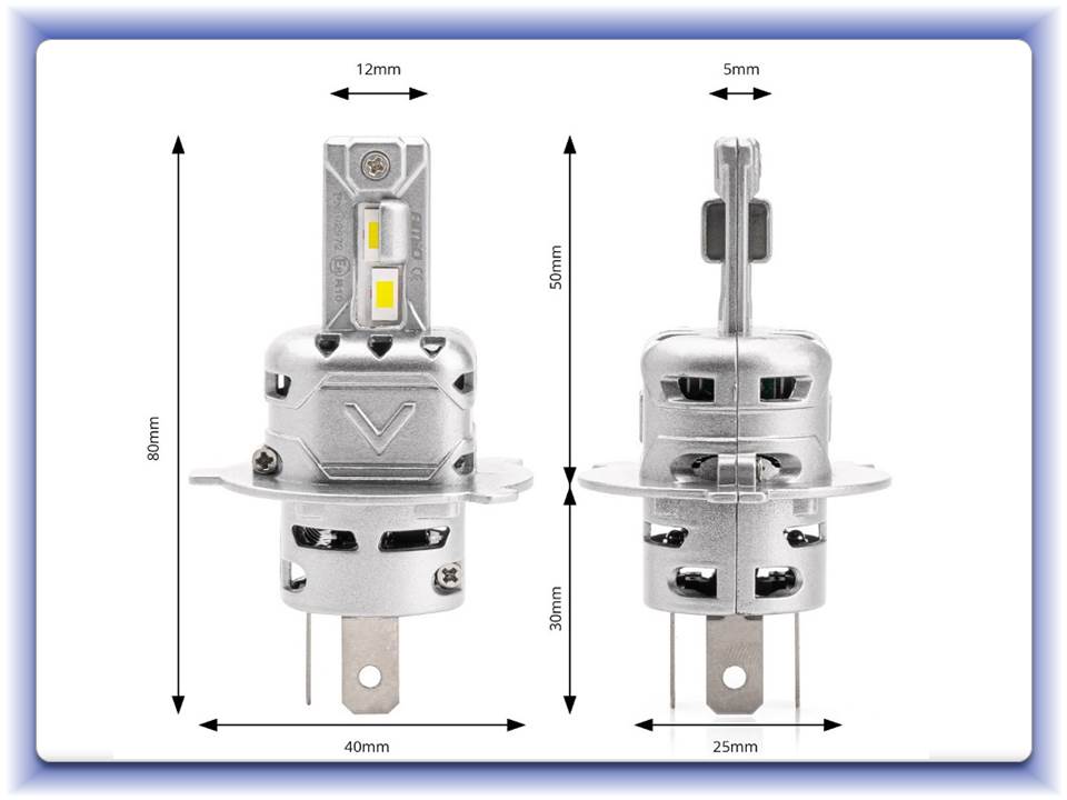 Led sada X2 series H4 Canbus