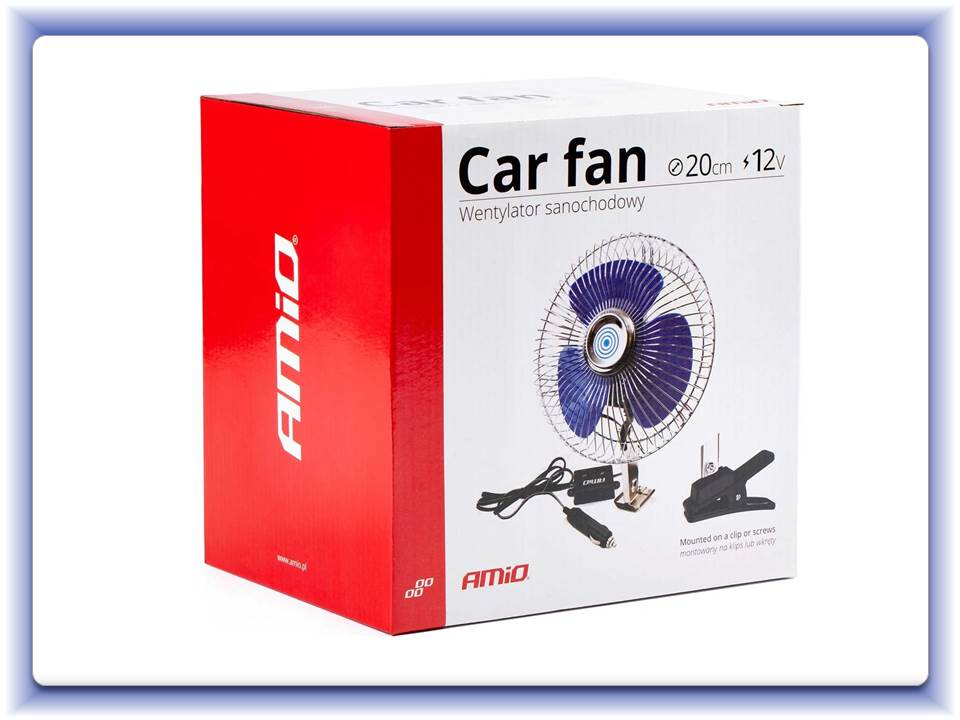 Ventilátor upevňovaný klipem nebo šrouby 12V