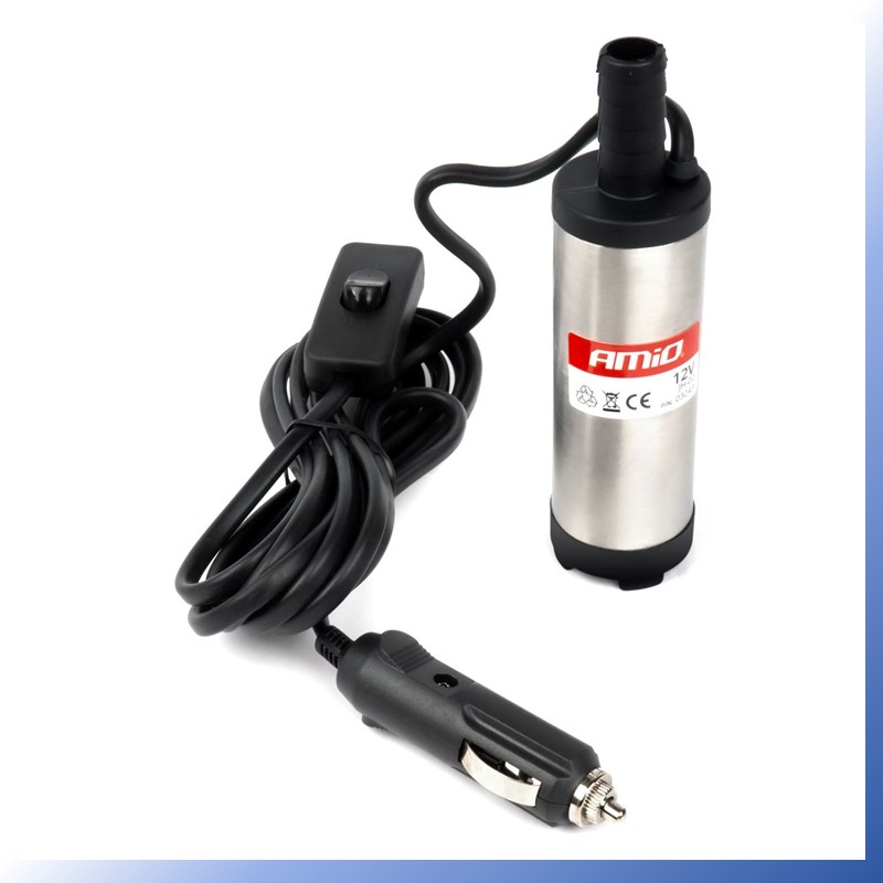 Elektrické čerpadlo na naftu 12V ponorné, průměr 38 mm -souprava s hadicí