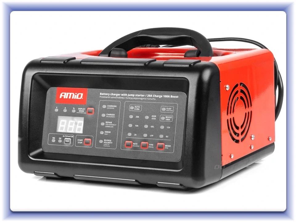 Nabíječka digitální se startovací funkcí 20A 6V / 12V