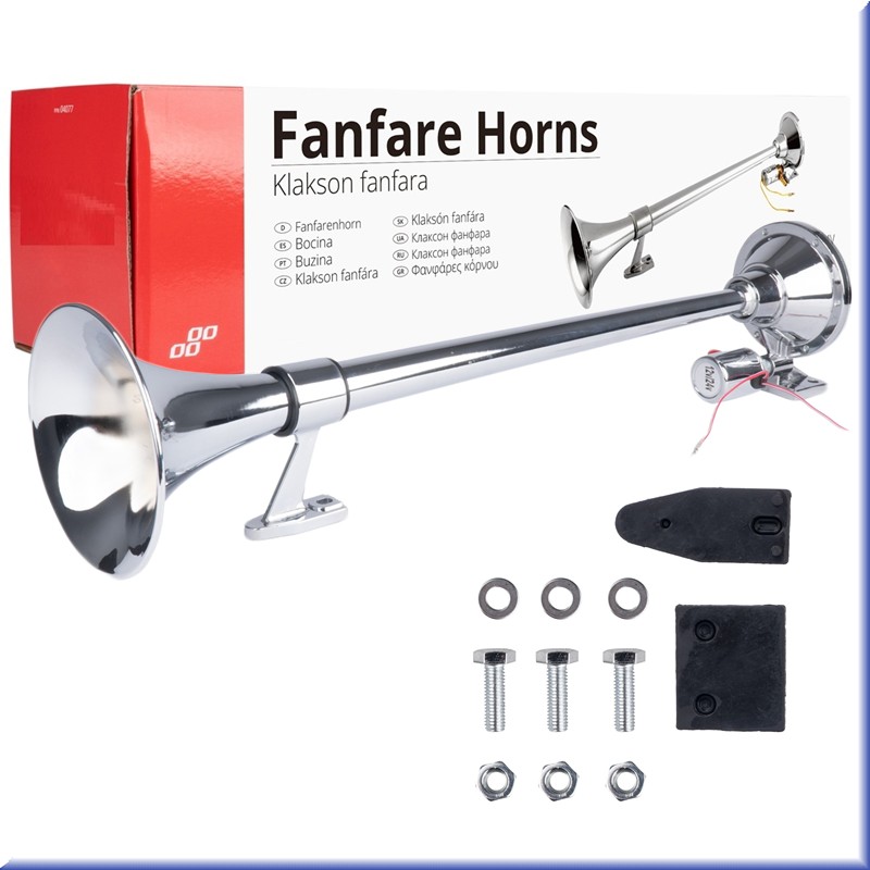 Klakson fanfara chrom 640 mm 12V 24V