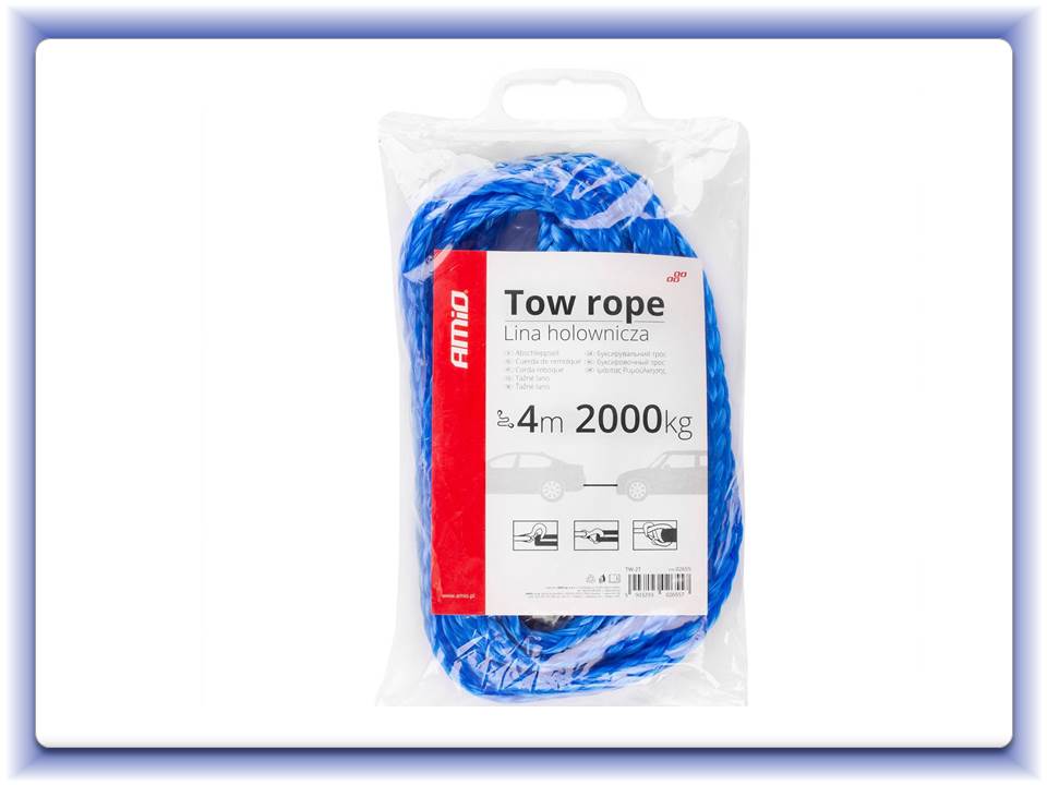 Tažné lano 2000kg 4m TW-2T