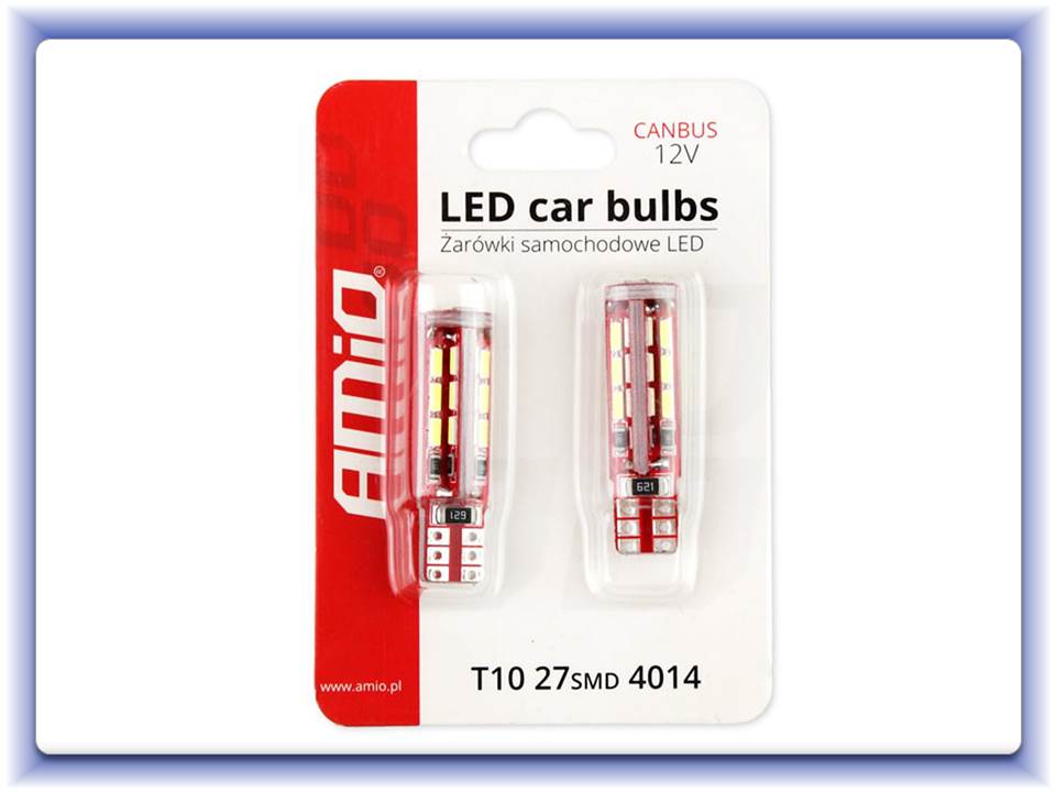 LED Canbus T10e W5W 27xSMD 4014 12V