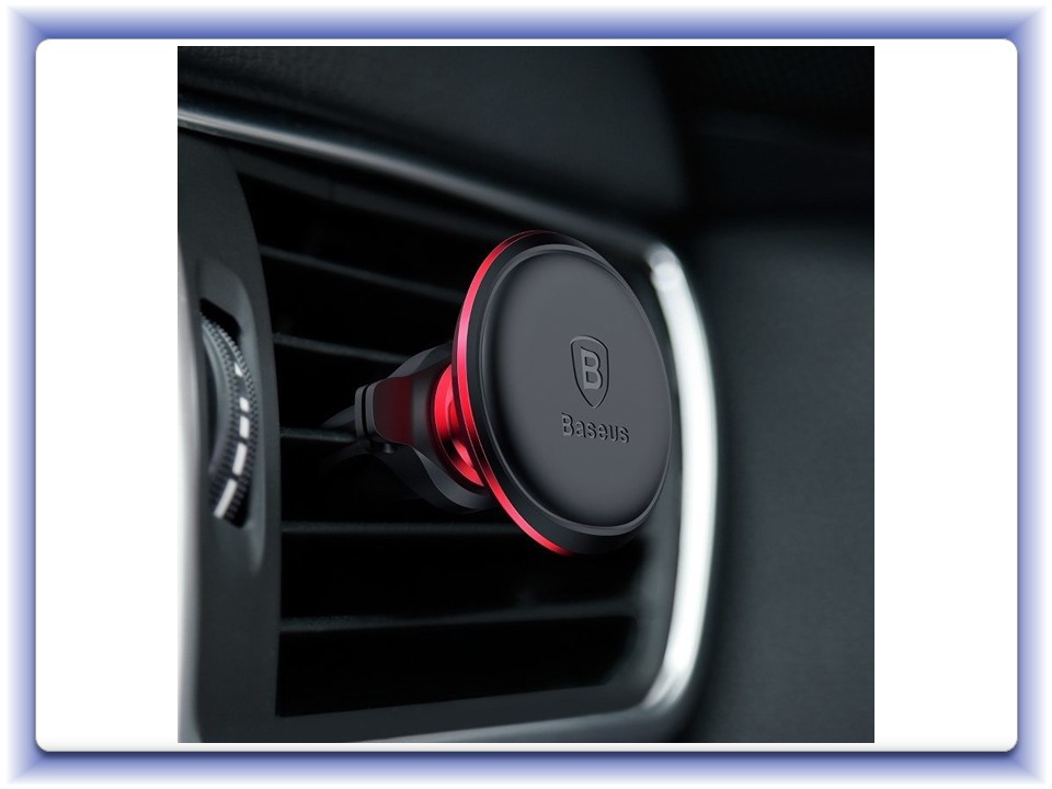 Držák mobilního telefonu magnetický BASEUS AIR VENT červeny