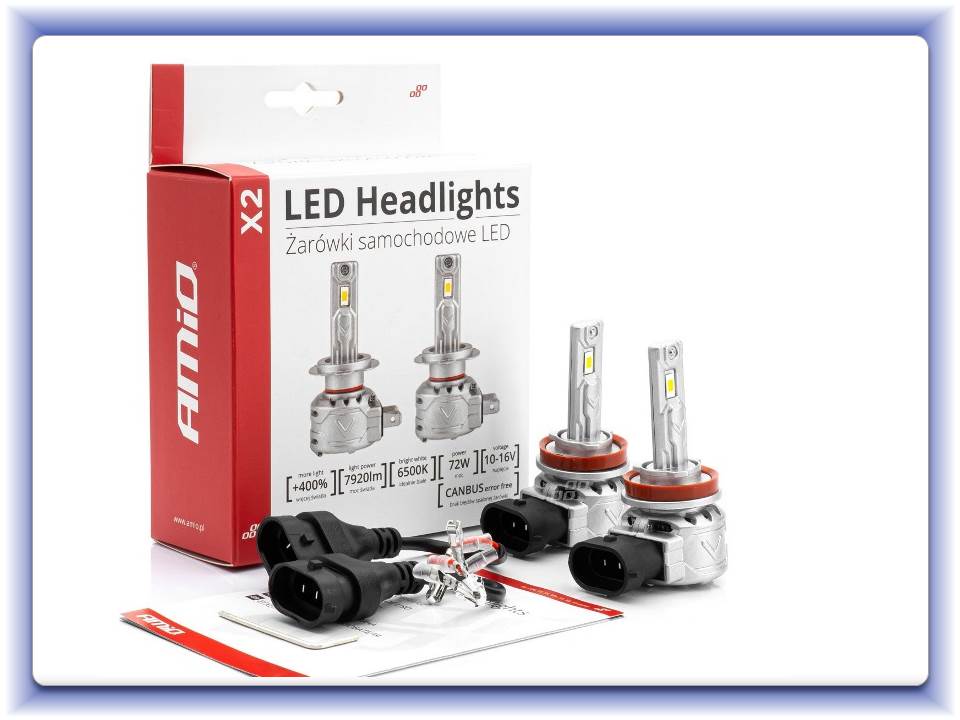Led přestavbová sada X2 series H8, H9, H11 Canbus