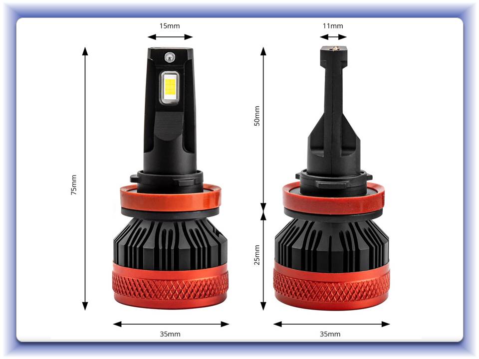 Led sada X3 series H8, H9, H11 Canbus