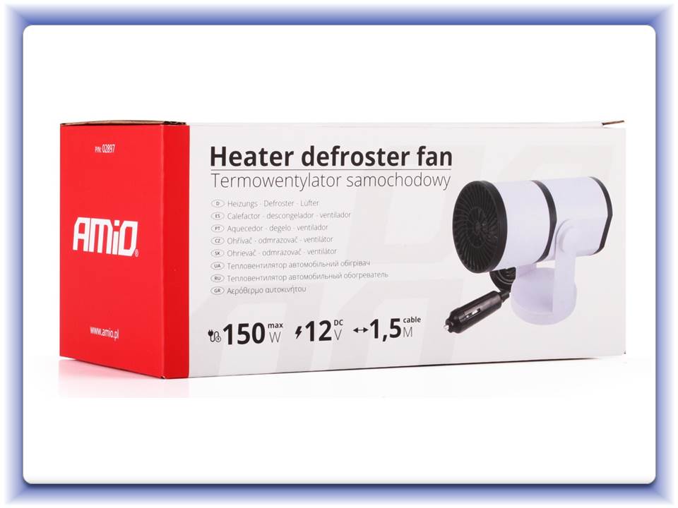 Horkovzdušný ohřívač do auta 12V 150W