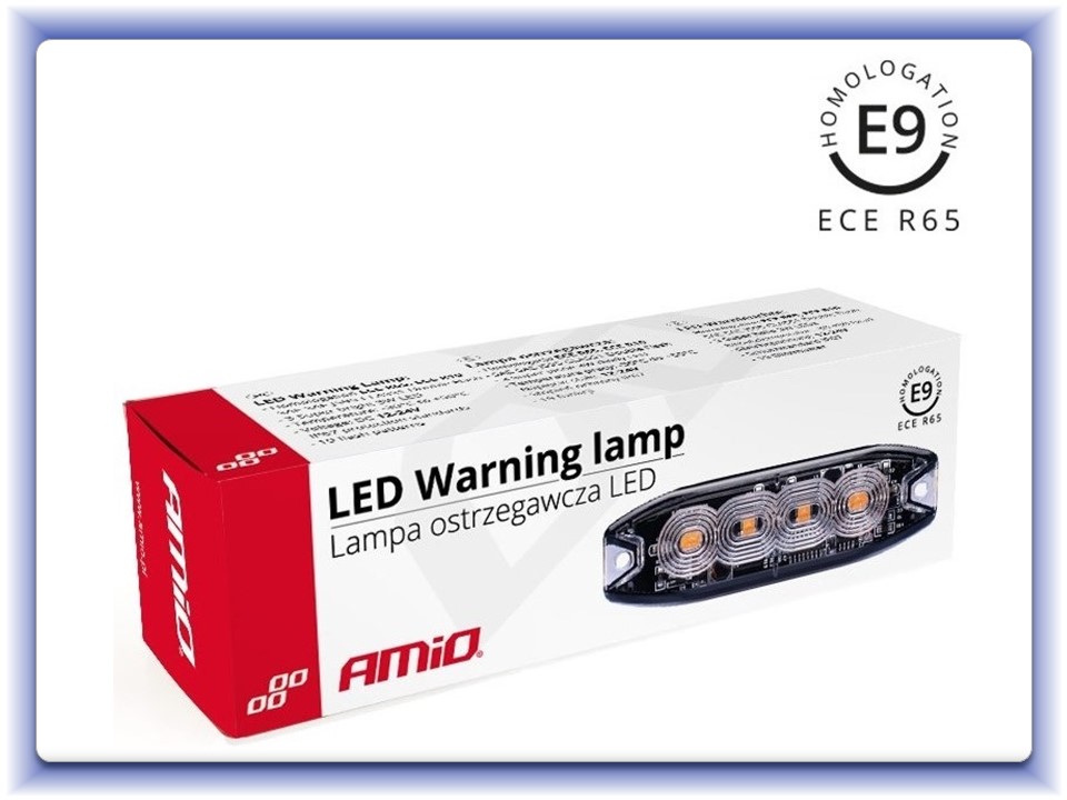 Výstražné svítidlo 4x3W LED R65 R10 12/24V
