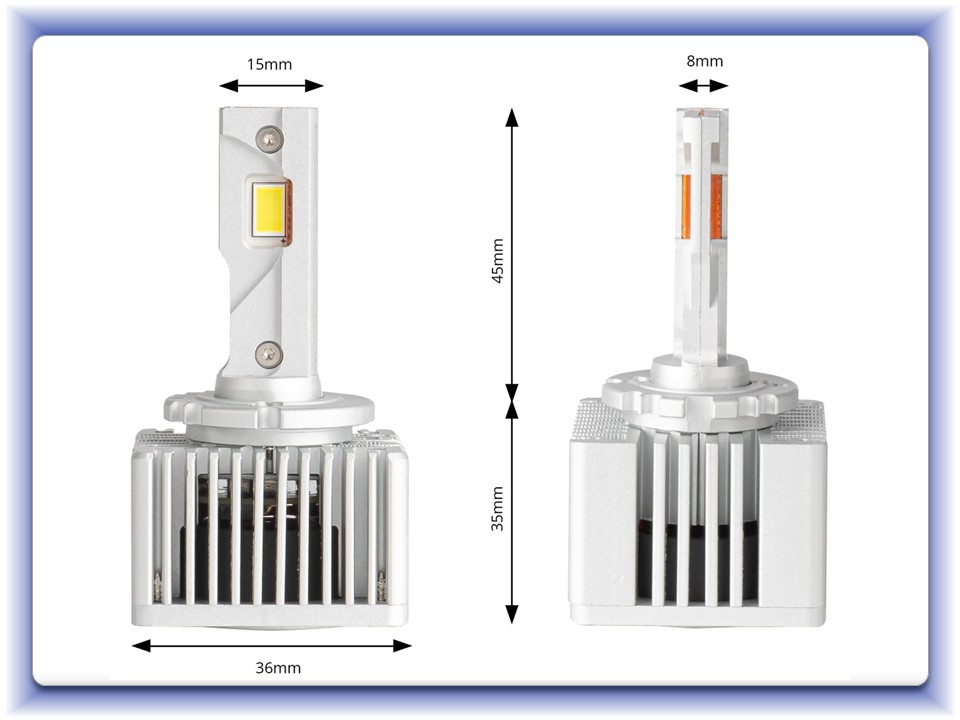 LED žárovky D1S D3S D8S X AllinOne canbus 6000K