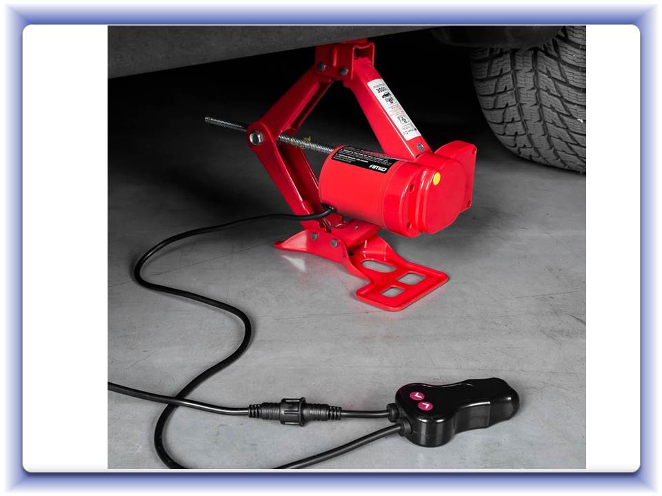 Nožnicový zdvihák 3T elektrický 12V TUV