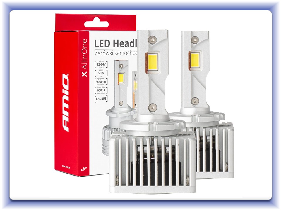 LED žárovky D1S D3S D8S X AllinOne canbus 6000K