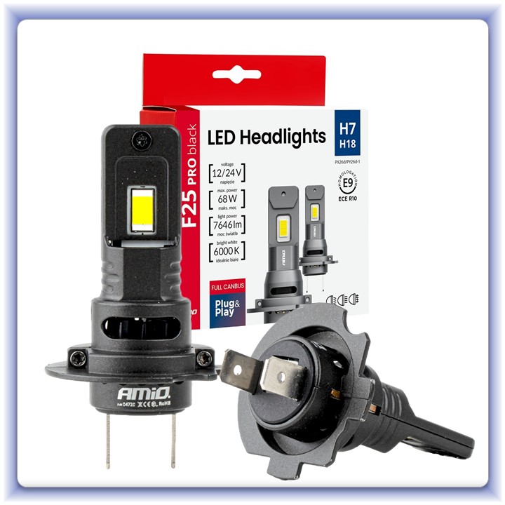 LED žárovky Série F25 PRO Full Canbus 12V 24V