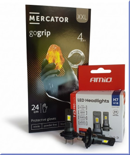 LED Autožárovky H7 F25 PRO (Sada 2ks) + Nitrilové montážní rukavice 4ks