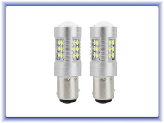 LED Canbus 3030 24SMD 1157 BAY15D P21/5W biela 12V/24V