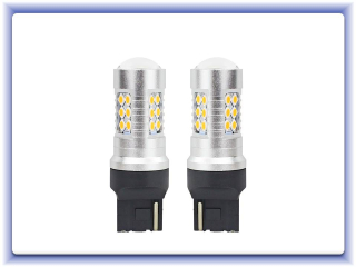 LED Canbus 3030 24SMD T20 7440 WY21W oranžová 12V/24V