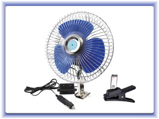 Ventilátor upevňovaný klipem nebo šrouby 12V
