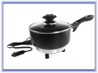 Elektrický hrnec s poklicí do auta 18cm x 8cm 150W 12V
