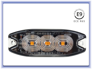 Výstražné svítidlo 3x3W LED R65 R10 12/24V