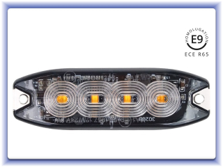 Výstražné svítidlo 4x3W LED R65 R10 12/24V